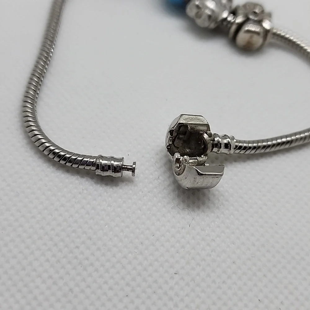 Silver Tone Multi Charm Bracelet - Picture 6 of 7